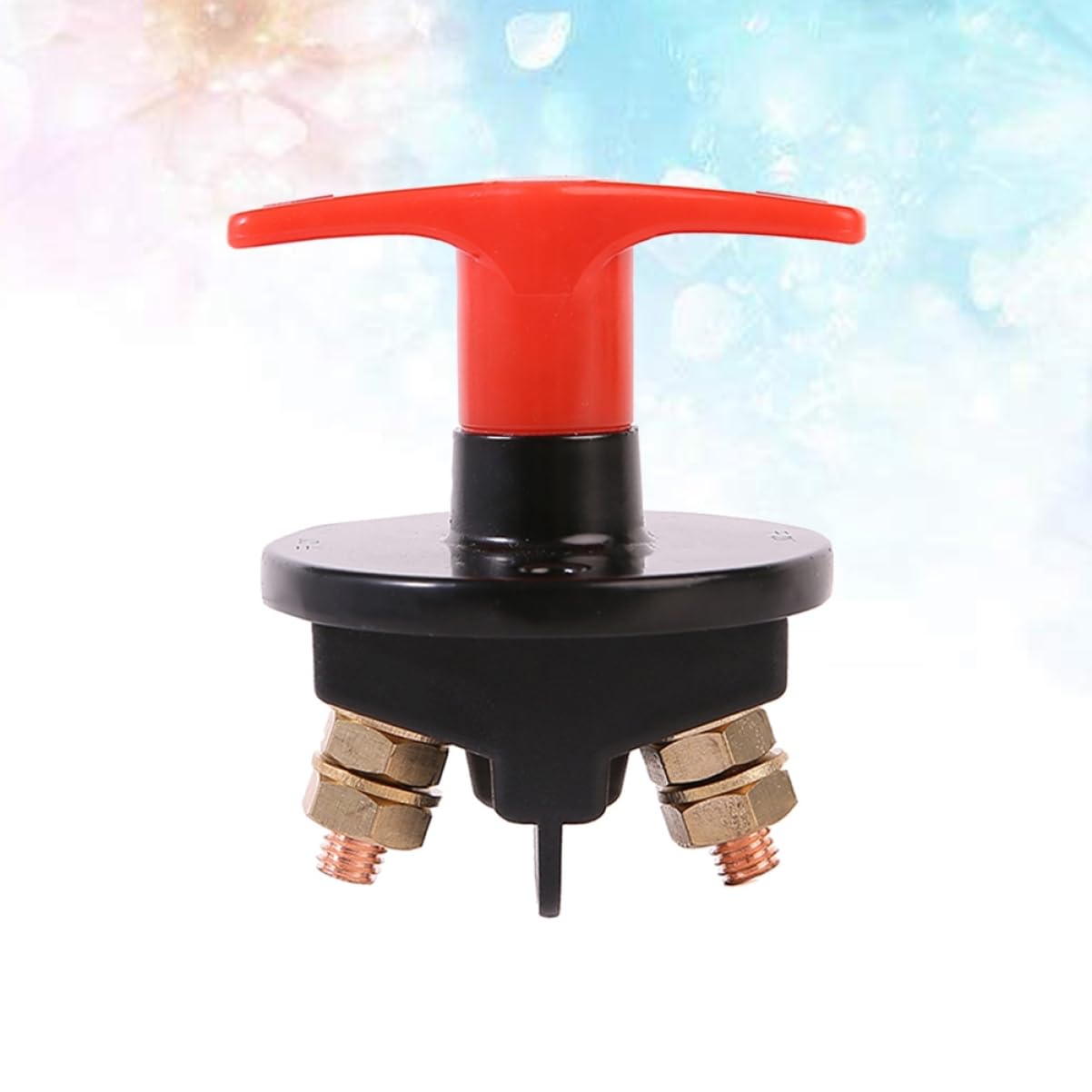 ULTECHNOVO Yd107 24v 150a Car Boat Van Truck Rv Motorcycle Battery Isolator Switch Rotatable Cut-Off Switch Solid Brass Nuts and Washers