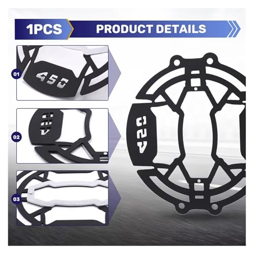 Grille protection phare Guerrilla 450 finition haut de gamme - 7