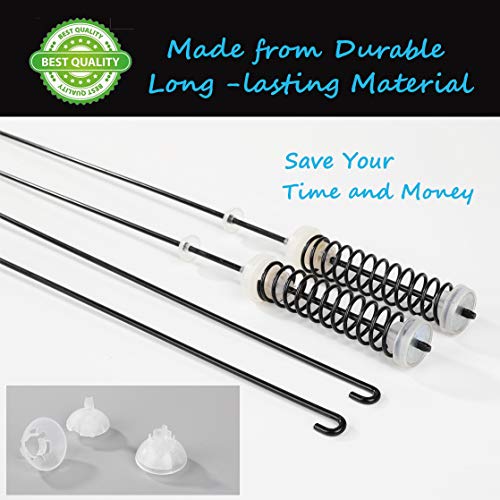 W10780051 Washer Suspension Rod Kit by Reyhoar - Compatible with Whirlpool Maytag Kenmore Washing Machine- Replaces W10317708, W10317709, W10257086