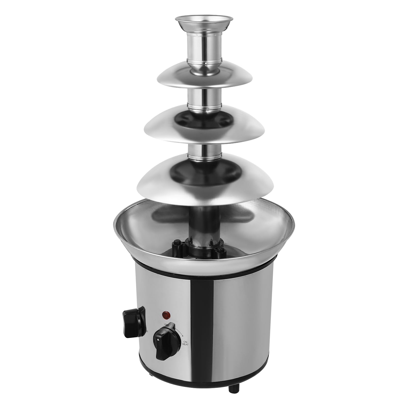 Fontaine à Chocolat 170 W Fontaine à Chocolat 4 Étages en acier inoxydable Fondue au Chocolat