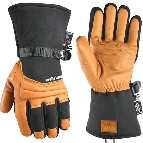 Wells Lamont Waterproof Winter Gloves, HydraHyde Leather, Large (810LK) by Wells Lamont - Used condition - US$29.52