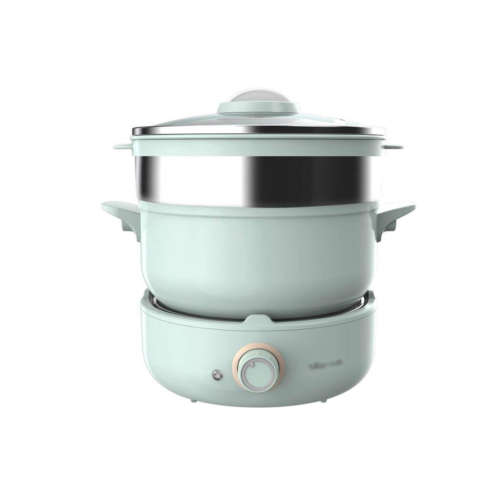 Marmite électrique Multi-Fonction Vapeur marmite électrique dortoir étudiant marmite électrique cuisinière Fendue ménage Petit Wok électrique (Size : 242mmx212mmx65mm)