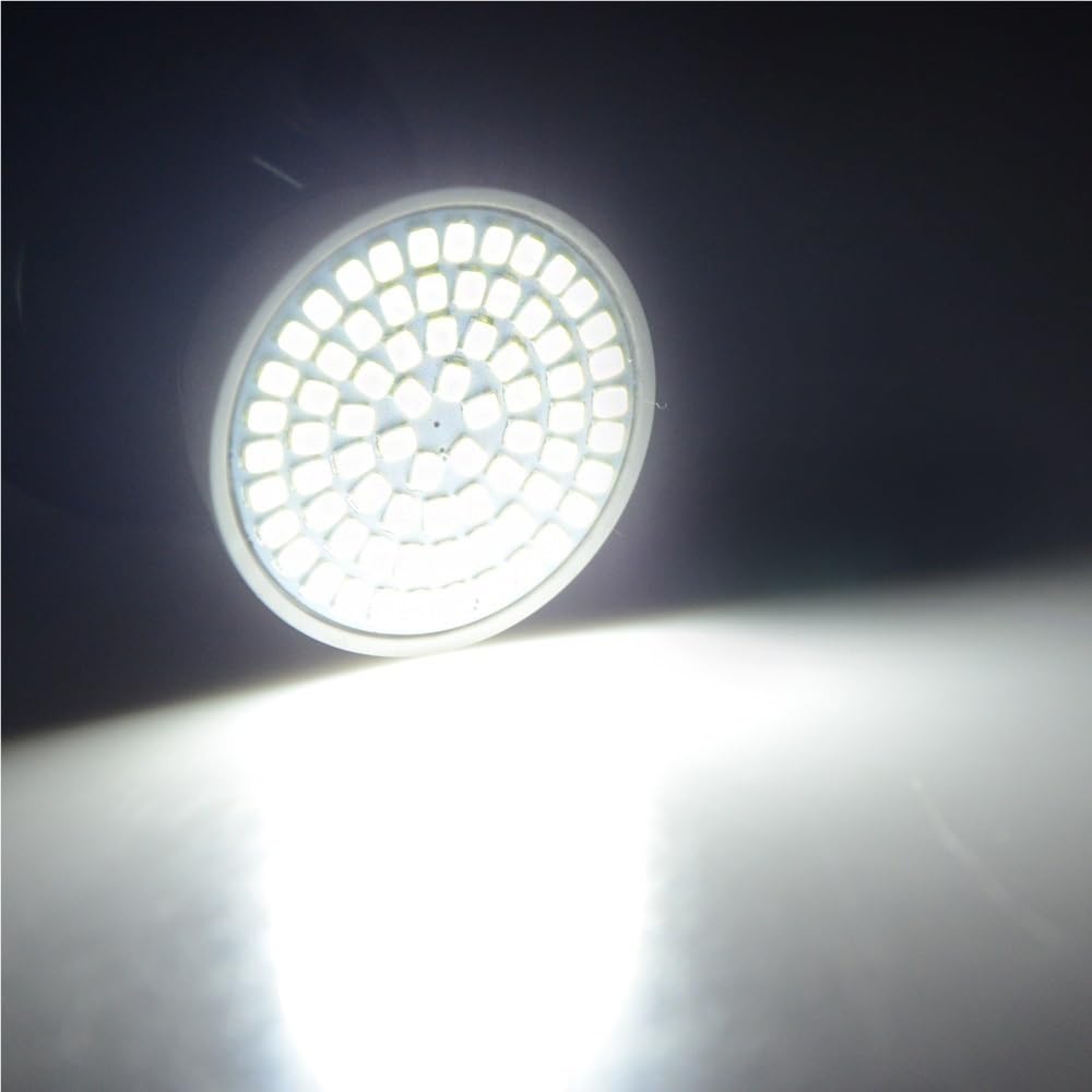 1fortunate Paquete de 30, bombilla LED AC220V GU10 36/54/72LEDS Lámparas Gu10 Lámparas de luz de la mancha(Cold White,4w)
