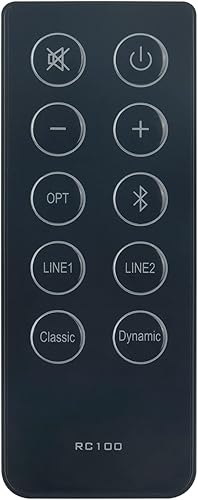 ALLIMITY RC100 - Control remoto reemplazado para Edifier Bookshelf Altavoz multimedia R2000DB