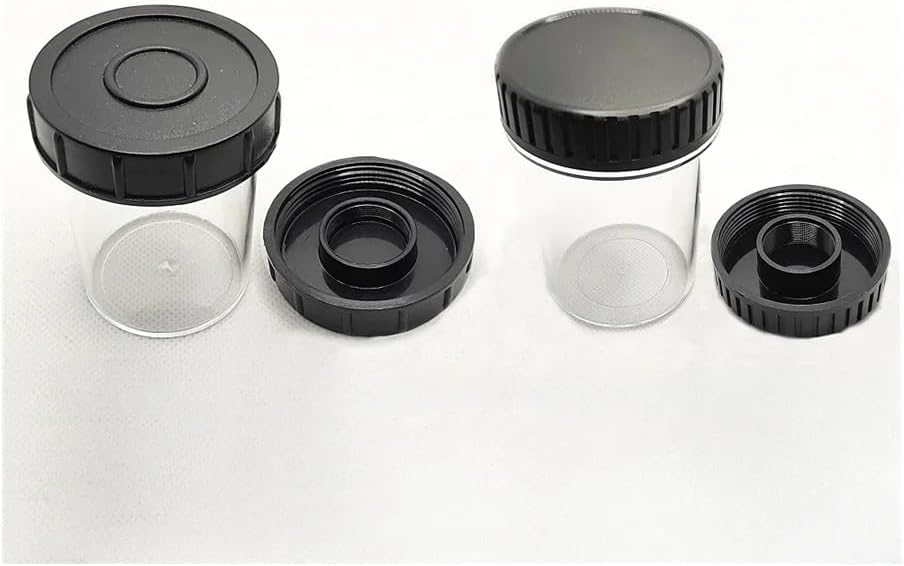 Microscope Accessories Kit Objective Lens Box for Microscope Objectives RMS M25 M26 M27 M35 Thread Storage Box 2pcs Microscope Slides(RMS 60mm Bigger)