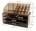 Sodynee Makeup Cosmetic Organizer Cosmetics Organizers Storage Drawers, Two Pieces Set