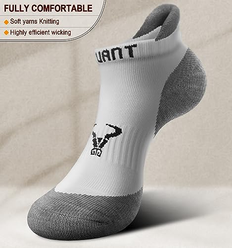 BULLIANT Running Socks Men-Athletic Ankle Wicking Socks Cushioned For Men Walking-Arch Compression Support2