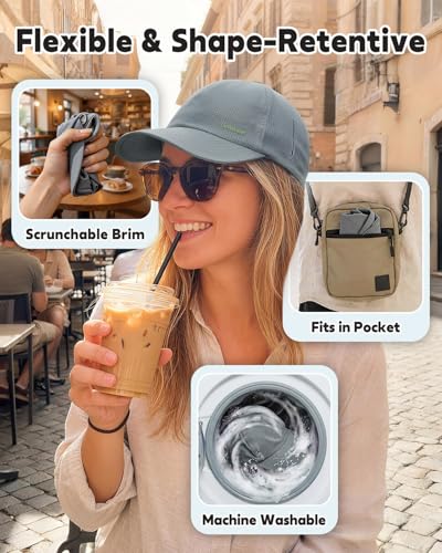 Image of Lightweight Golf Hat for Women Men, UPF 80+ Sun Protection Cap, Breathable Quick-Dry Baseball Cap for Running Sport