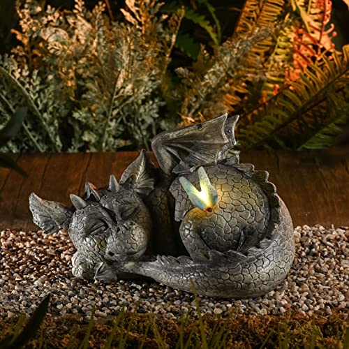 Erstaunlich Gartenfigur Drache Gross Ebenbild