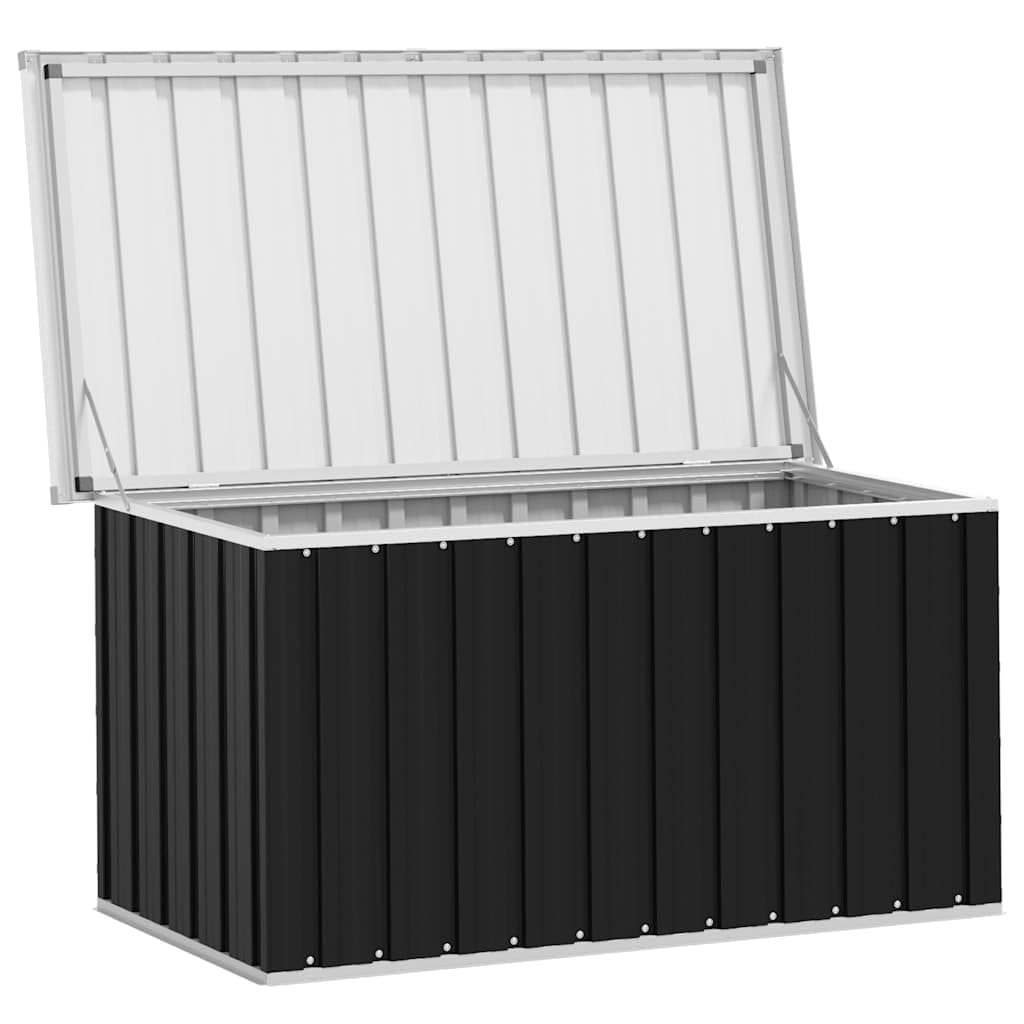 Genérico Caja de almacenaje para jardín Gris Antracita 129x67x65 cm,Mobiliario,Muebles de jardín,Cajas de almacenaje para Exteriores,46263