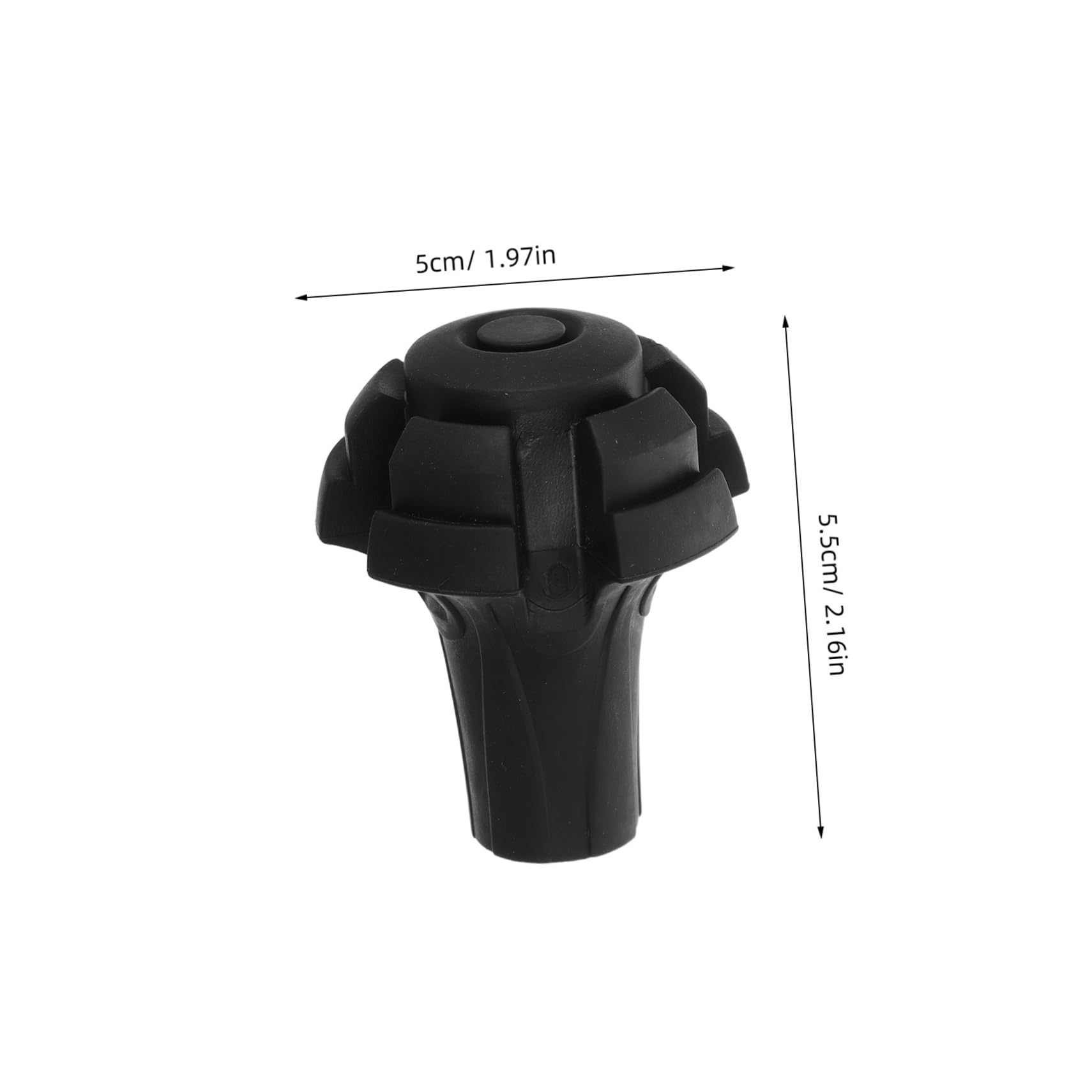 NAMOARLY 6 Pack Walking Sticks for Hiking Non-Slip Cane Tips Shock Absorption for Trekking Poles Universal Fit for Walking Stick Protectors