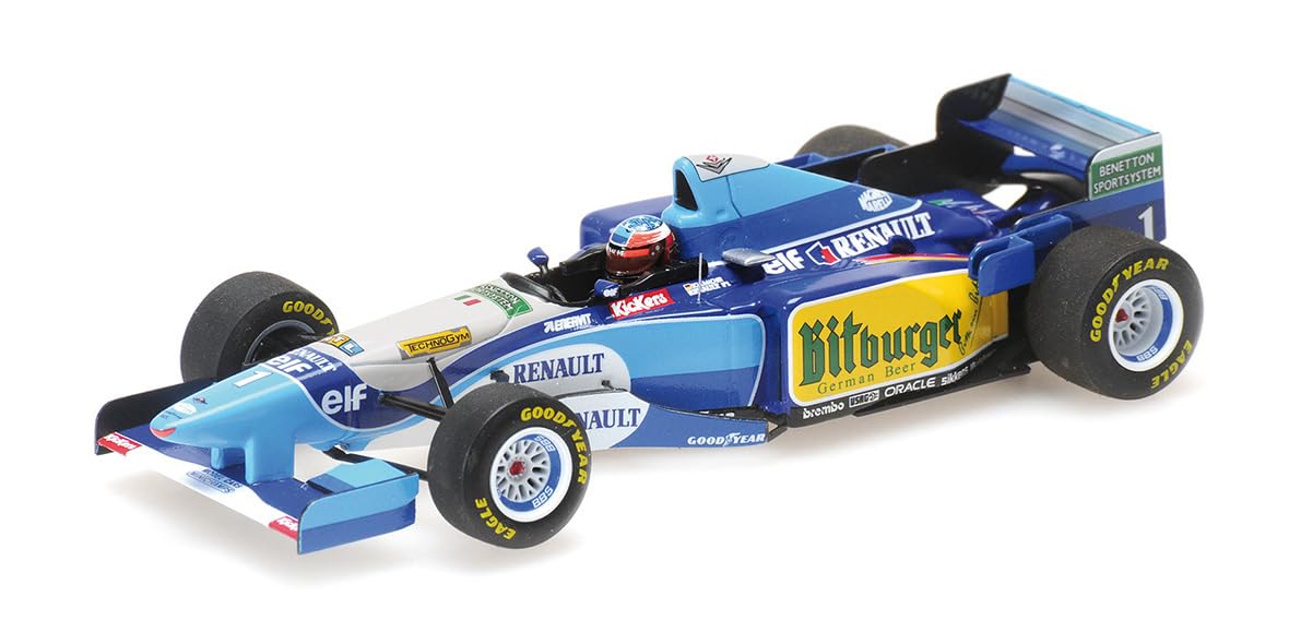 Minichamps 517951501 1:43 Benetton Renault B195-Michael Schumacher-Vincitore Pacific GP 1995-Campione del Mondo in Miniatura, Multicolore