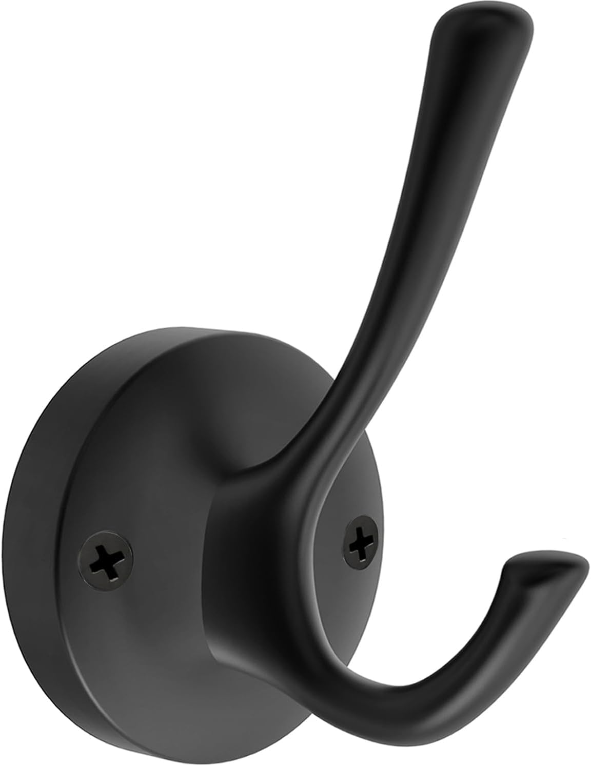 TOFIIGREM Black Wall Hooks, 6 Pack Coat Robe Hook Heavy Duty Metal ...