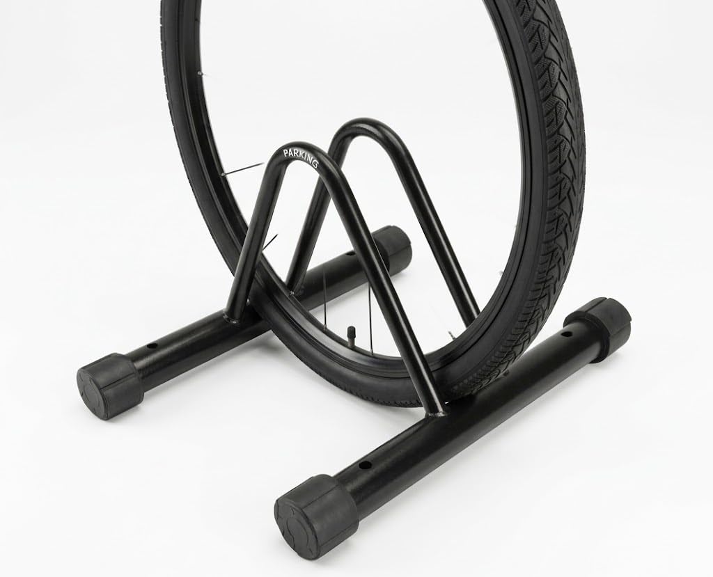 Bike Parking Stand Bicycle Rack Storage Floor Parking Stand, Indoor and Outdoor Use, Black