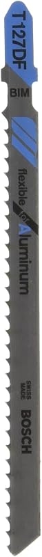 Bosch T127DF100 100 pieces 4 In. 8 TPI Flexible for Aluminum T-Shank Jig Saw Blades