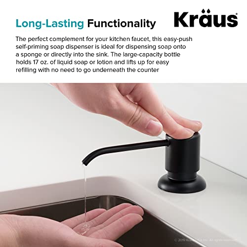 Kraus Boden Kitchen Soap And Lotion Dispenser In Matte Black, Ksd-53Mb #TOP5
