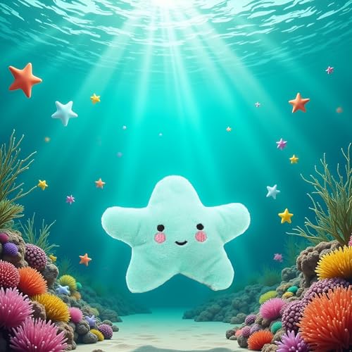 Juguete Peluche Estrella de Mar Verde para Perros Pequeños y Medianos miniatura 5