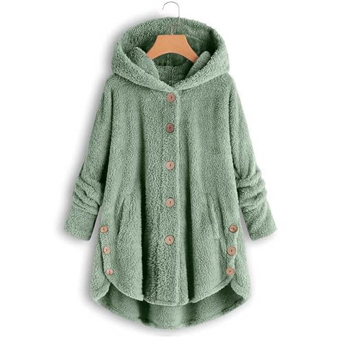 Toddler Girl Clothes Oversized Long Sleeve Button down Fleece Sweatshirt with Hood Warm Sherpa Lining Outerwear3