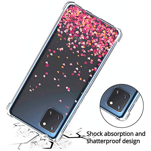 Capa Anti Quedas Corações Heart Samsung Galaxy Note 10 Lite
