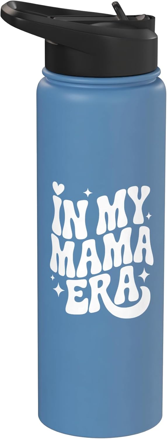 In My Mama Era, Funny Proud Loving Mom Stainless Steel Insulated Water Bottle