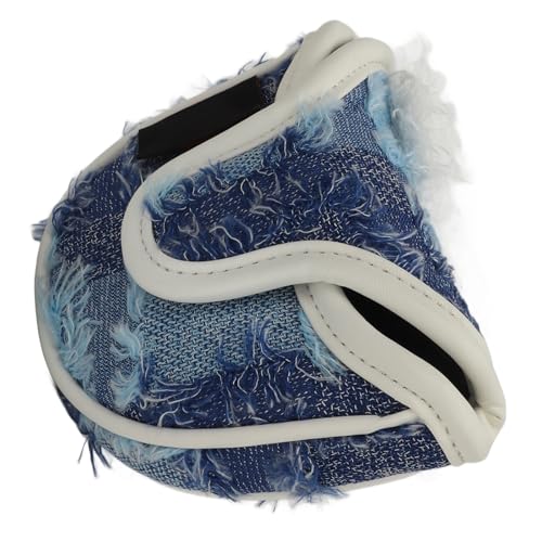 Generic ゴルフパターカバー うさぎぬいぐるみデザイン ? 磁気閉鎖でクラブを保護、厚みのある生地が衝撃を吸収 (青)