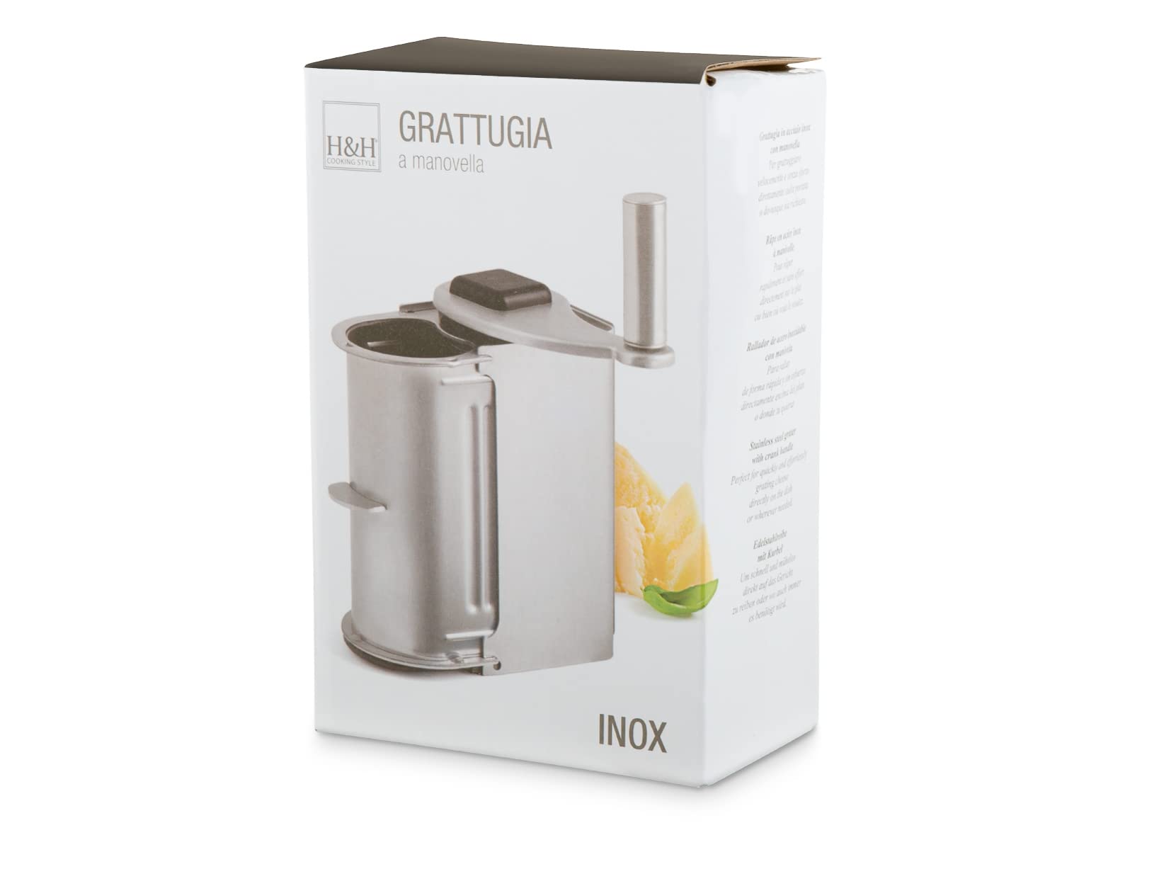 Grattugia In Acciaio Inossidabile HOME - Compatta 10x5x15cm, Per Cucina, Lavabile A Mano - Foto 2