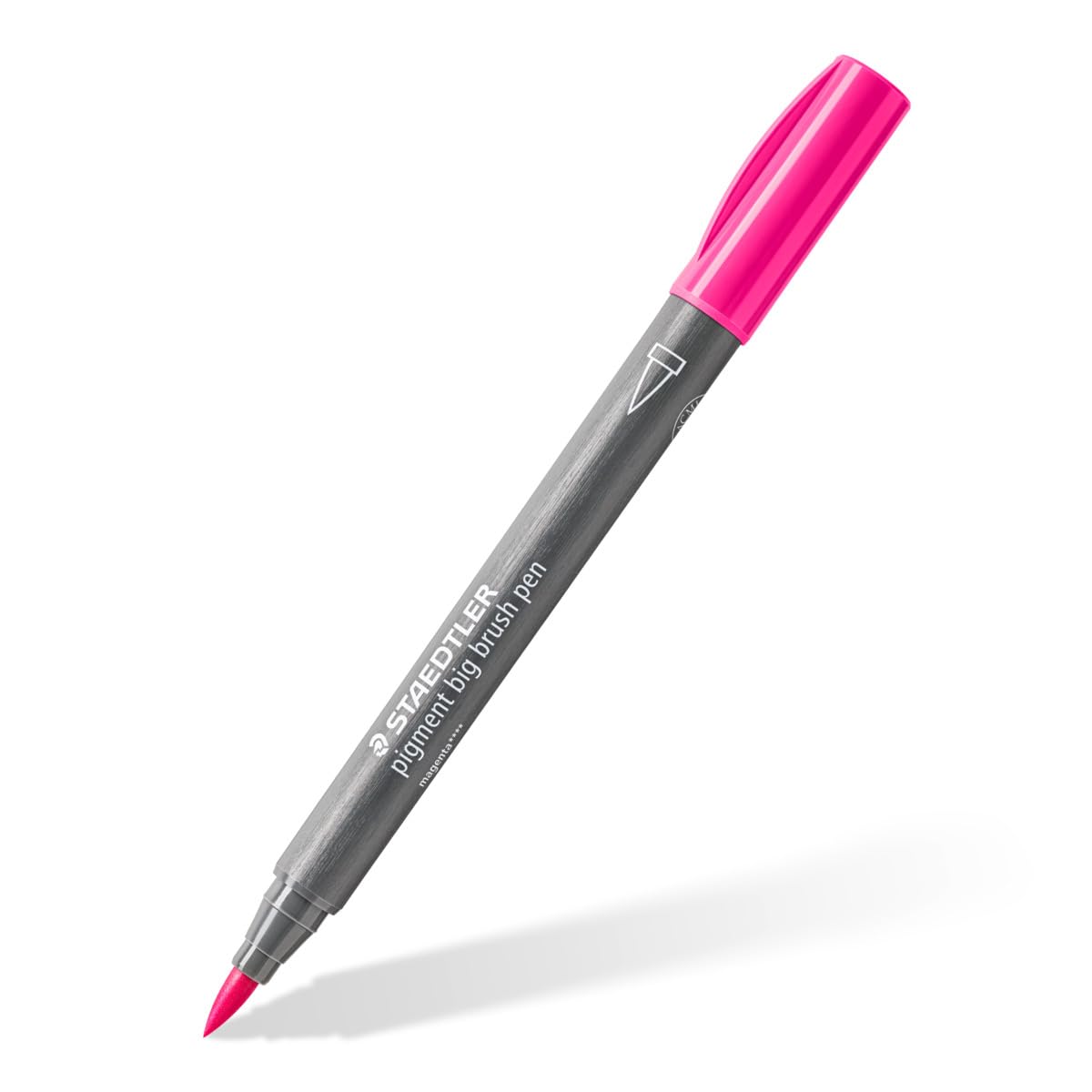 STAEDTLER pigment big brush pen 373 Gris chaud clair, lot de 10