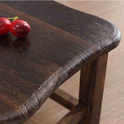 Taburete de madera maciza MU banco de sofá de 25 cm para rincón de lectura 7