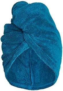 Turbie Twist Cotton Hair Towel Wrap for Women and Men, 10 inch X