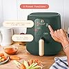 B'eautiful Drew Barrymore by Qt Air Fryer with TurboCrisp Technology, EverGood Ceramic Nonstick Coating, (Thyme Green) #2