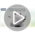 Image of Hopop Universal Mosquito Net for Baby: White, Full Coverage, Elastic Edges, Fits Strollers, Bassinets, Car Seats, Cribs, Keeps Bugs Out
