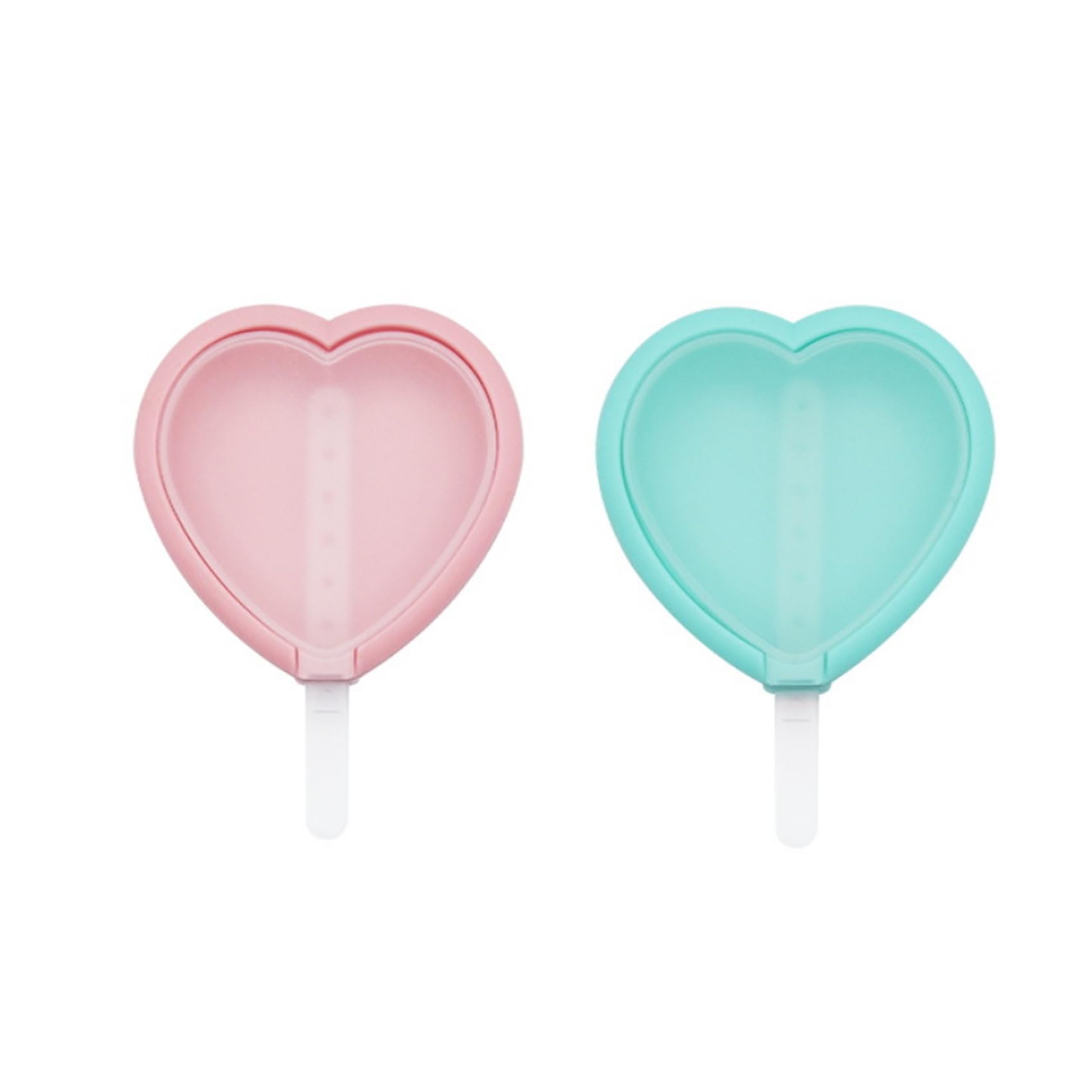 Stampini Per Ghiaccioli In Silicone Senza BPA - 8 Forme Con Cuore, Riutilizzabili, Per Bambini E Adulti - Foto 4