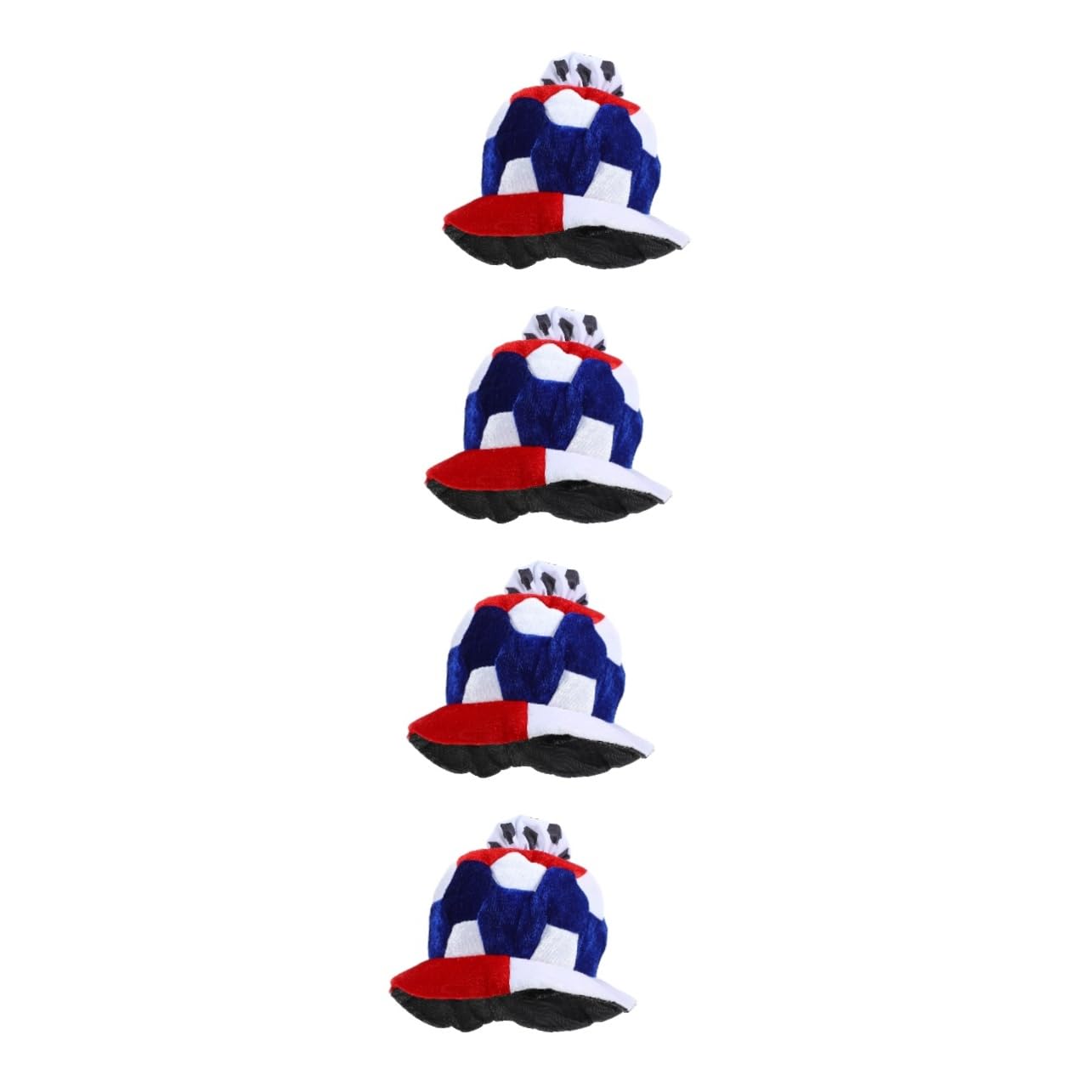 Gorra De Gorras De Fútbol Sombrero De Peluche Sombrero De Juego De Fútbol Decoración De La Cabeza Accesorio De Animador o De Felpa Novedoso De Lana