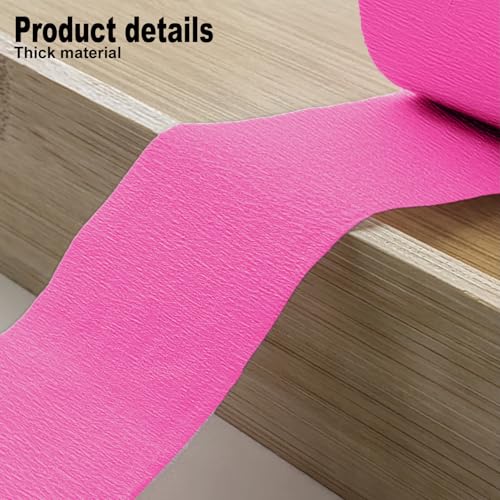 Image of 4 Crepe Paper Streamers Rolls, 328ft Pack of Hot Pink and Pink Crepe Paper for Birthday Bachelorette Engagement Wedding Bridal Shower Party Supplies (1.8 inch x 82 ft /Roll)