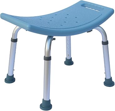 Portable Bathtub Shower Chair,Bath Chair for Inside Shower,Adjustable Aluminium Bath Shower Chair,Heavy Duty Tub Transfer Bench,with Metal Legs,for Seniors, Elderly, Disabled, Handicap Blue
