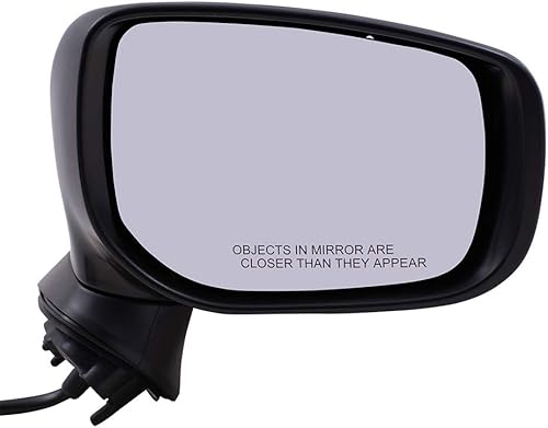 Miniatura 2 de Brock Espejo lateral eléctrico de repuesto para pasajeros con cubiertas negras listas para pintar y texturizadas, compatible con Impreza 2017-2020