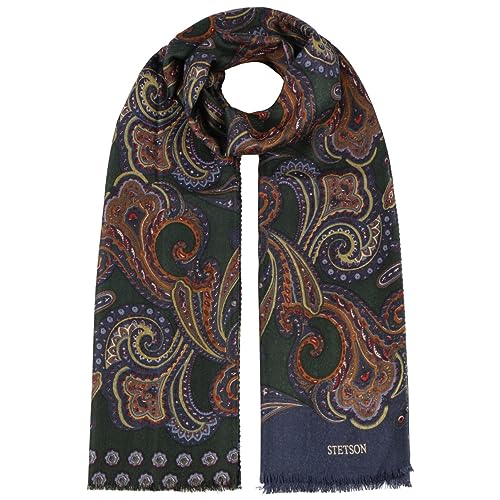 Bufanda de lana Stetson multicolor de invierno con tacto suave de cachemira
