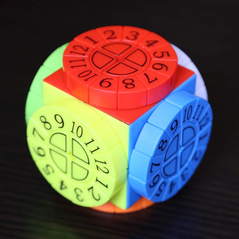 Cube Professional Magic Speed, Time Machine Structure Complexe en Forme De Cube Magique Lisse Rapide Ultra Durable pour Casse-Tête Jouets pour Enfants Et Adultes