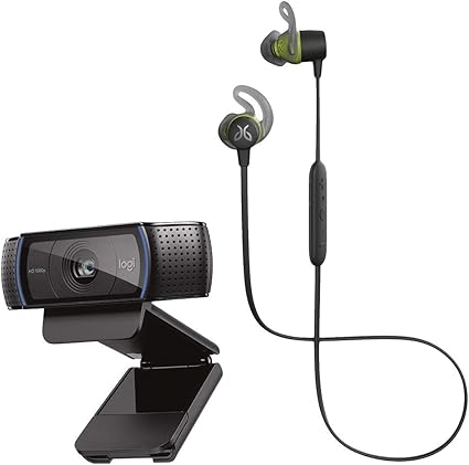 Amazon Co Jp ロジクール Jaybird フルhd Webカメラ ワイヤレス イヤホン 在宅勤務 セット ブラック 防水 防汗 Bluetooth C920n Jbd Trp 001bkf 家電 カメラ