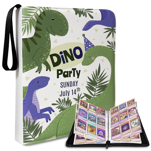 Trading Card Binder 9 Pocket - Premium Zip Baseball Football Card Holder with 50 Removable Sleeves - 900 Pockets Double Sided Pockets PU Collection Album for MTG TCG Game Sports Cards