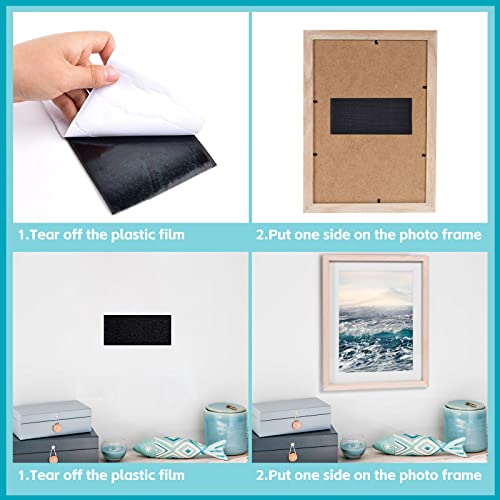 Image of 4 Inch x 18 Feet Black Hook and Loop Tape, Non Slip Couch Cushion Gripper | Bulk Sticky Back hook loop tape, Apply No Punching Wall Mounting, Keep Carpet Socket in Place at Home and Office