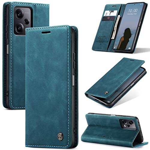 niloucase Custodia per Xiaomi Redmi Note 12 Pro+ 5G/ Note 12 Pro Plus 5G(no for note 12 pro) Flip Caso in PU Pelle Premium Portafoglio Custodia,Supporto Stand,Chiusura Magnetica-Verde