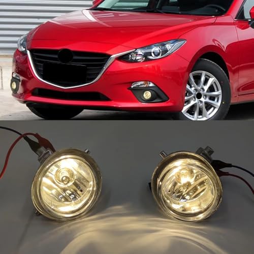 Cubierta lámpara antiniebla y rejilla parachoques delantero para Mazda 3 Axela 2014 a 2016 7