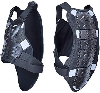 Men and Women Motorcycle armor Chest Back Body Armor Vest Motocross Gear Mesh Motorcycle Jacket Protection Waistcoa (M)