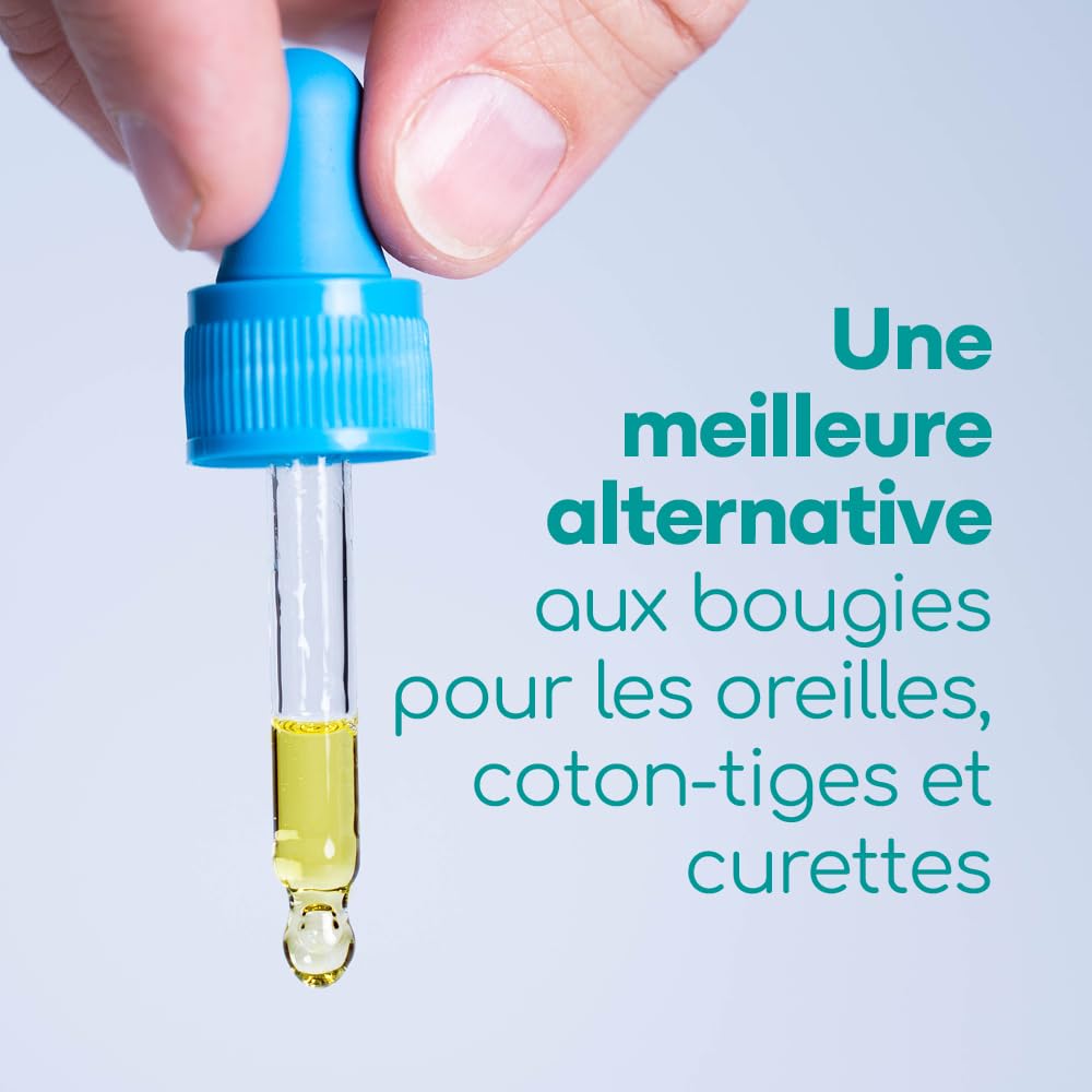 Medi Grade Gouttes Oreilles Huile d'Olive 100% Pure Qualité Médicale Flacon Compte Gouttes10 mL - Fluidifie Élimine Cerumen Oreille - Gouttes Auriculaires Efficaces - Soulagement Rapide