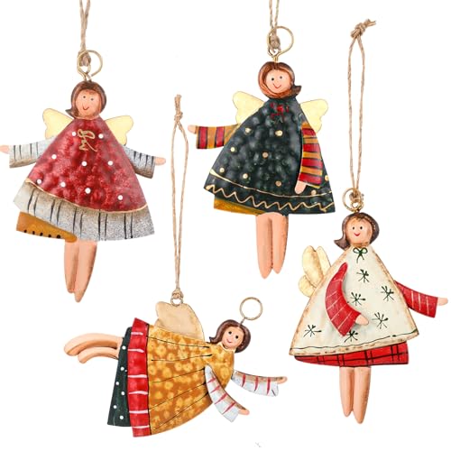 MBAIYO Weihnachtsengel Anhänger, 4 Stück Kleine Engel Anhänger...