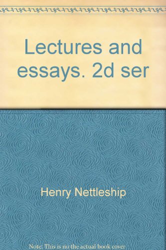 Lectures and Essays. 2D Ser 0836928121 Book Cover