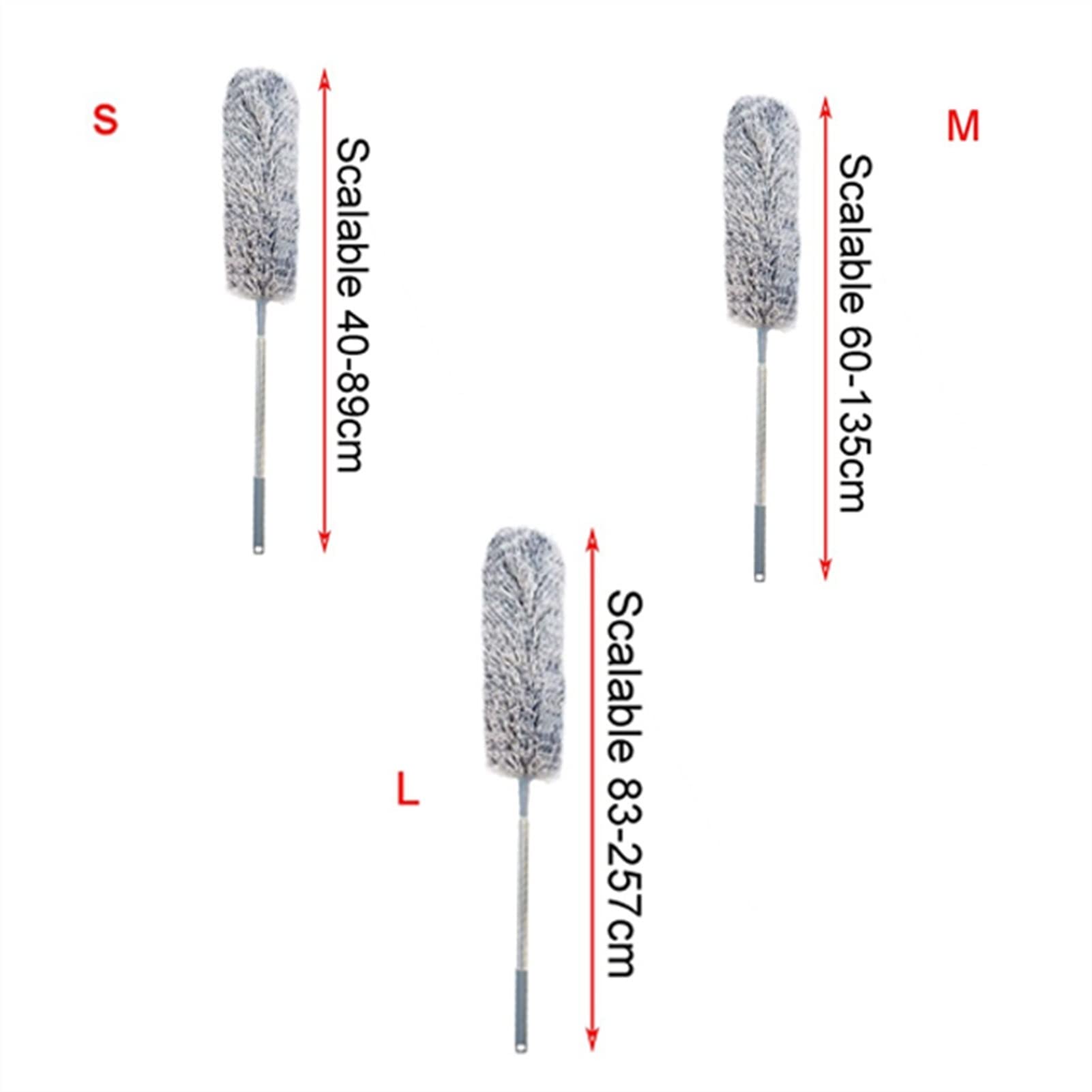 Plumeau plumeau Extra Long en Microfibre avec Perche télescopique tête Lavable Pliable plumeau Non Pelucheux