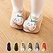 Toddler House Shoes Boys and Girls Indoor Floor Socks Non Slip Fashion Toddler Shoes Breathable Cartoon Floor Socks (Orange, 2 Years Toddler)