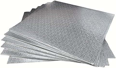 Mason Cash Pack Of 6 Square Silver Cake Board 14 inch Thick Base Baking Premium